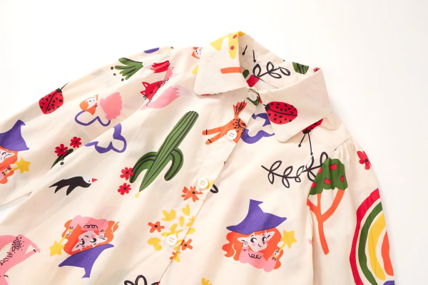 Vestido camisero scribble - Image 2