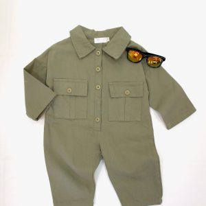 Jumpsuit gabardina Verde