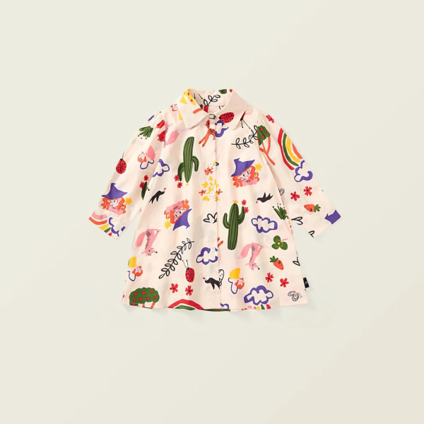 Vestido camisero scribble - Image 4