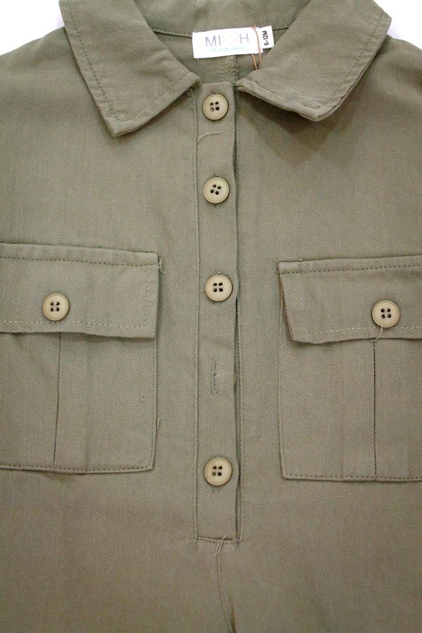 Jumpsuit gabardina Verde - Image 3