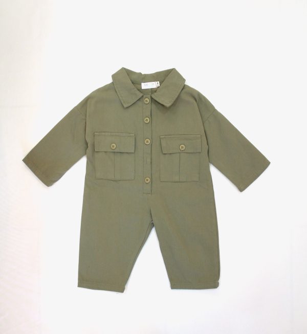 Jumpsuit gabardina Verde - Image 2